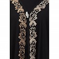 Double layered Irani Kaftan abaya- Black Double layered Irani Kaftan abaya- Black